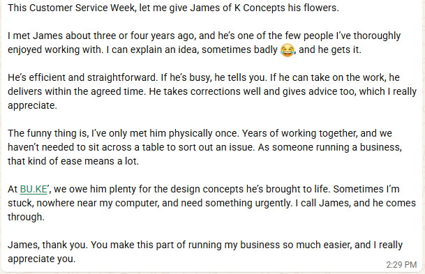 Client review 1